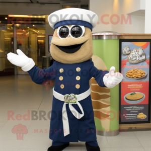 Navy Falafel maskot drakt...