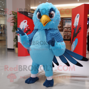 Sky Blue Falcon maskot...