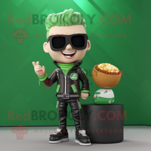 Green Pop Corn mascotte...