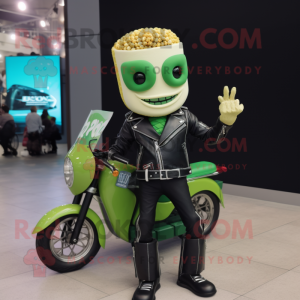 Green Pop Corn mascotte...