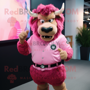 Rosafarbener Bison...