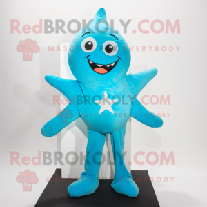 Turquoise Starfish mascotte...