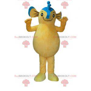 Giant blue and yellow seahorse mascot - Redbrokoly.com