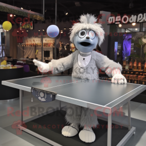 Silberner Ping-Pong-Tisch...
