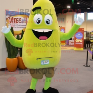 Olive Enchiladas mascot costume character dressed with a Shorts and Ties