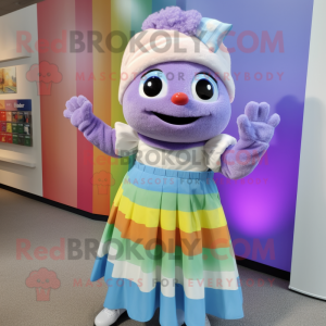 Lavendel regnbuemaskot...