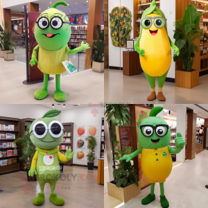 Oliven Mango maskot kostume...