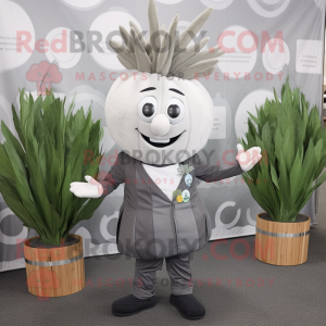 Gray Onion mascotte kostuum...