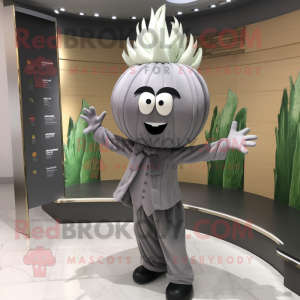 Gray Onion maskot drakt...