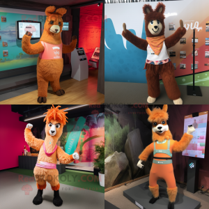 Rust Llama maskot kostume...