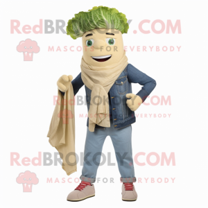 Beige Caesar Sallad maskot...