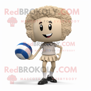 Beige volleyball bold...
