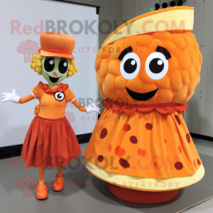 Oranje lasagne mascotte...