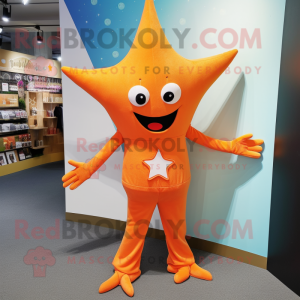 Orange Starfish mascotte...