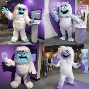 Lavendel Yeti mascotte...