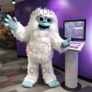 Lavendel Yeti mascotte...