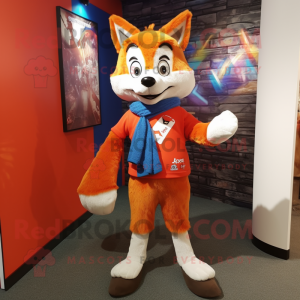  Fox maskot drakt figur...