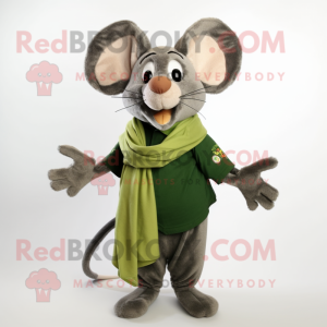 Olive Mouse maskot kostume...