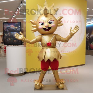 Gold Acrobat maskot...