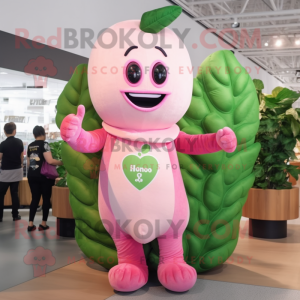 Pink Beanstalk maskot...