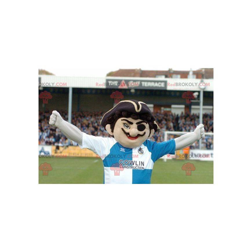 Mascote pirata bigodudo em roupas esportivas - Redbrokoly.com Mascote pirata bigodudo em roupas esportivas - Redbrokoly.com