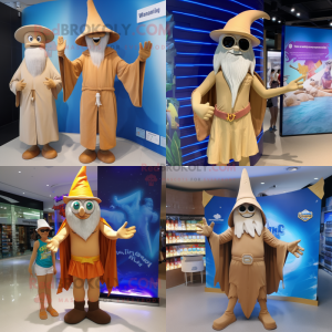 Postava maskota Tan Wizard...