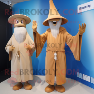 Postava maskota Tan Wizard...