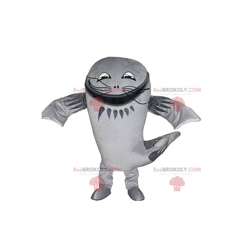 Mascot big gray fish giant catfish - Redbrokoly.com