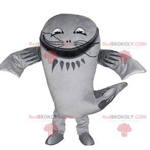 Mascot big gray fish giant catfish - Redbrokoly.com