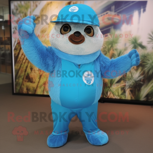 Blue Sloth mascotte kostuum...