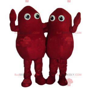Mascote grande homem de batata vermelha gigante - Redbrokoly.com