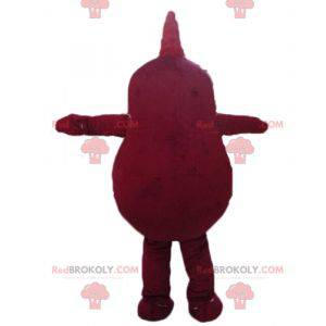 Mascotte de gros bonhomme de patate rouge géante -