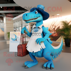 Cyan Spinosaurus mascotte...