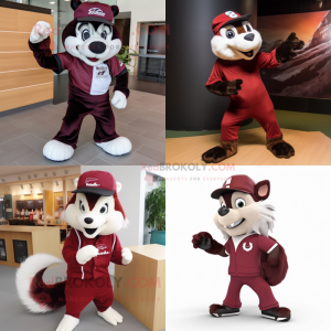 Maroon Skunk mascotte...