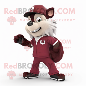 Maroon Skunk mascotte...