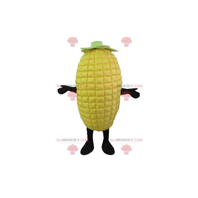 Giant yellow and green corn cob mascot - Redbrokoly.com