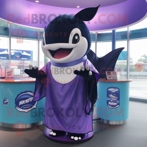Purple Killer Whale maskot...