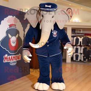 Navy Mammoth maskot kostume...