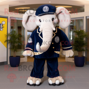 Navy Mammoth maskot kostume...
