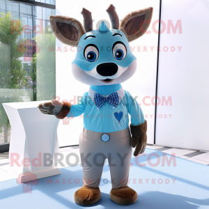 Sky Blue Deer mascotte...