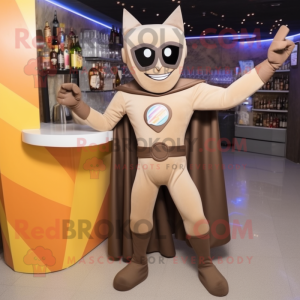 Tan Superhero mascotte...