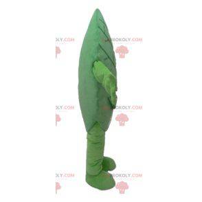 Jätte- och le grön leafmaskot - Redbrokoly.com