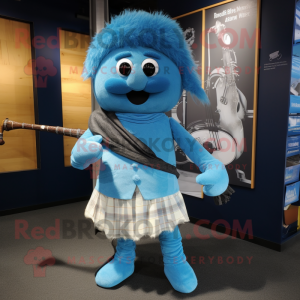 Sky Blue Bagpipe mascotte...