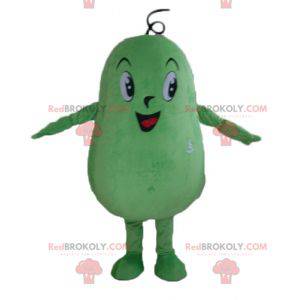 Mascotte grande uomo di patate verdi fagioli giganti -