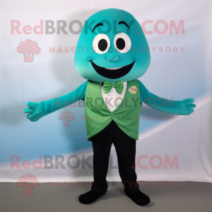 Teal Komkommer mascotte...