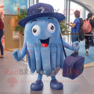 Navy Jellyfish maskot drakt...