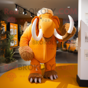 Orange Mammoth maskot...