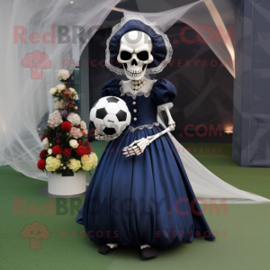 Navy Skull maskot kostume...