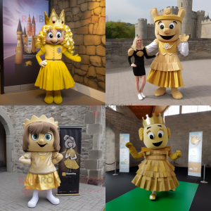 Gold Irish Castle maskot...