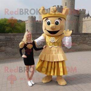Gold Irish Castle maskot...